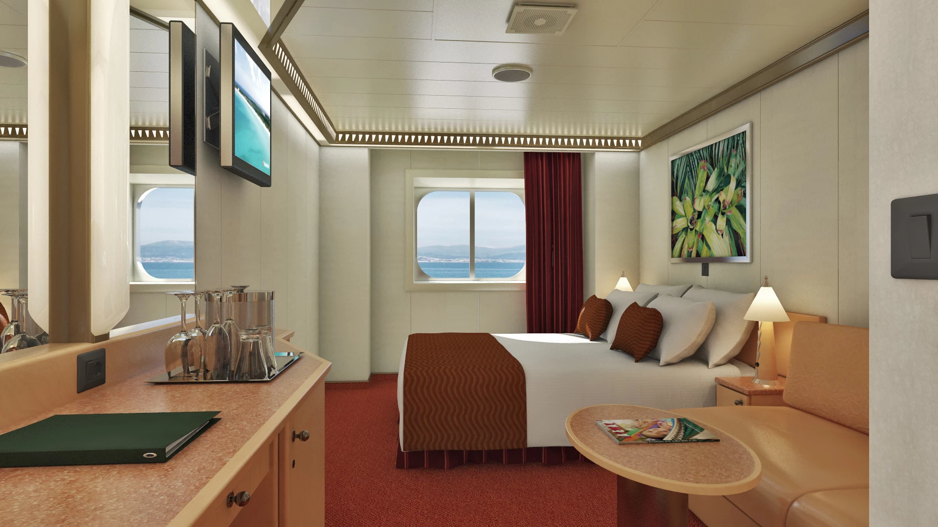 Deluxe Ocean View Stateroom – [6L]