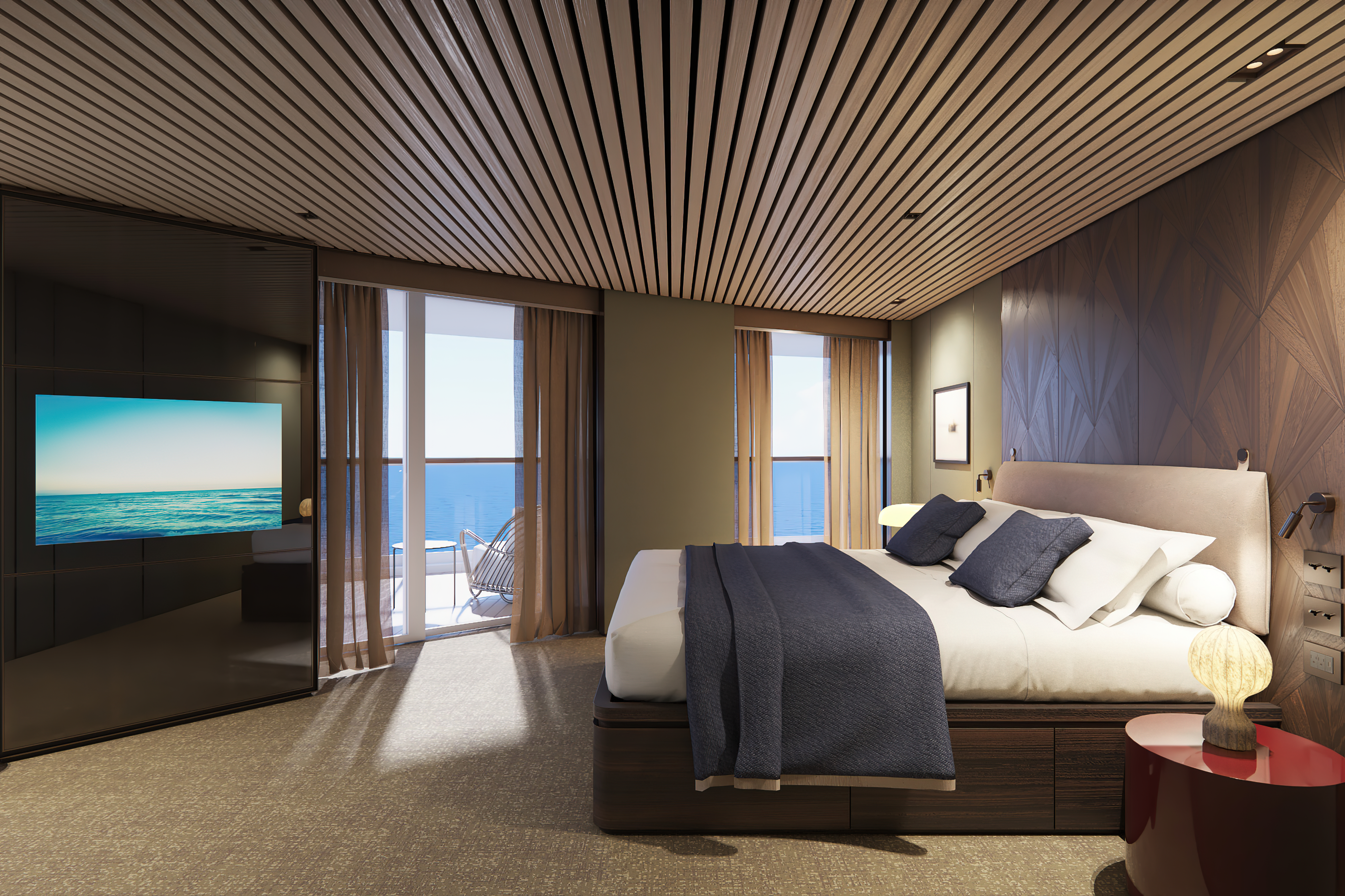 The Haven Aft-facing Owner’s Suite With Master Bedroom & Large Balcony – [H4]